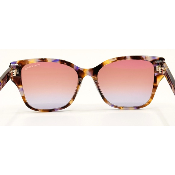 Tom Ford Sunglasses ELSA TF1108 55Z Coloured Havana Cat Eye Pink Gradient 55mm main image 15
